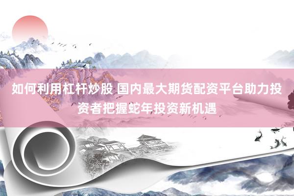 如何利用杠杆炒股 国内最大期货配资平台助力投资者把握蛇年投资新机遇
