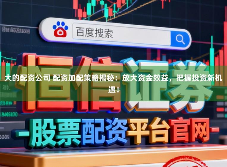 大的配资公司 配资加配策略揭秘：放大资金效益，把握投资新机遇！